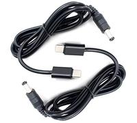 (2-Pack) JacobsParts 12V USB C Type-C PD Trigger 3ft 5A Power Cable 5.5 x 2.1mm DC Connector