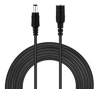 JacobsParts DC Power Extension Cable 50 Feet 5.5mm x 2.1mm Male Female Cord, 20AWG