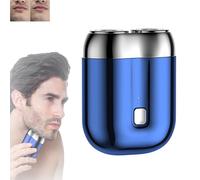 Jacooba Electric Razor,Ivyever Shaver,Floating 4D Shaving Head for Precision,Peony Shaver for Men,Peonly Electric Razor,New Model Mini Dual-Head Electric Shaver,Rechargeable Waterproof (Blue)