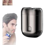 Jacooba Electric Razor,Ivyever Shaver,Floating 4D Shaving Head for Precision,Peony Shaver for Men,Peonly Electric Razor,New Model Mini Dual-Head Electric Shaver,Rechargeable Waterproof (Gray)