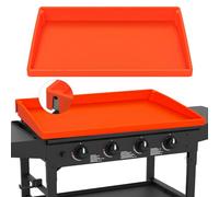 Jacooxi 36 Inch Griddle Cover Mat for Blackstone Griddle, Full Wrap-Around Protection Griddle Accessories, Food Grade Silicone Grill Mat, Orange