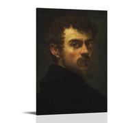 Jácopo Tintoretto Painter's《Jácopo Tintoretto Self Portrait》Art Poster Wall Art Bedroom Prints Home Decor Hanging Picture Canvas 16x24inch(40x60cm)