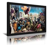 Jacopo Tintoretto The Miracle of The Slave Baroque Wall Art | Classic Religious Scene Print Suitable for Living Room Study Office Gallery Wall Display 45L x 30W cm