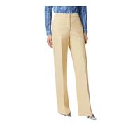 Jacopone Pantalone - female - PINKO - Wide Trousers - Yellow - S - Trousers S