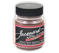 Jacquard Acid Dye (Flourescent Red 642) Professional Fabric Dye for Wool, Silk, Nylon & Protein Fibres, Highly Concentrated Powder 14g Jar