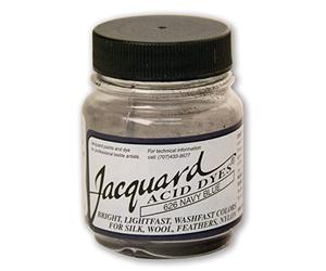 Jacquard Acid Dye (Navy Blue 626) Professional Fabric Dye for Wool, Silk, Nylon & Protein Fibres, Highly Concentrated Powder 14g Jar