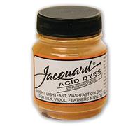 Jacquard Acid Dye (Pumpkin Orange 605) Professional Fabric Dye for Wool, Silk, Nylon & Protein Fibres, Highly Concentrated Powder 14g Jar
