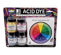 Jacquard Acid Dye Set - Yellow, Turquoise, Fuchsia & Black
