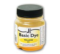 Jacquard Basic Dye Yellow 14g - Intense Colour for Acrylic Fibres & Hard-to-Dye Surfaces
