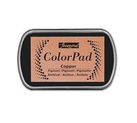 Jacquard ColorPad Archival Pigment Ink Stamp Pads- Metallic Copper - Acid Free - Non-Toxic - Excellent for Blending, Embossing and Stamping