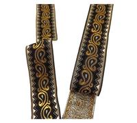 Jacquard Embroidered Webbing Ribbon, Jacquard Embroidered Webbing Ribbon Flower Design 33mm 7m Multicolor(Color 25)