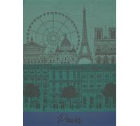 Le Jacquard Francais Paris Panorama Jardin 22745 Tea Towel 60 x 80 cm Cotton