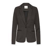 Jacquard Herringbone Jacket Black Brown - female - ICHI - Blazers - Brown - S - Jackets S