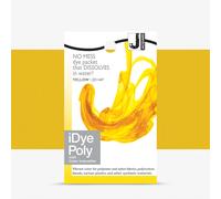 Jacquard iDye Poly Fabric Dye Yellow for Natural, Synthetic, Polyester and Blended Textile Fibres 14g No Mess Packet