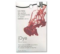 Jacquard iDye Poly Fabric Dye Crimson for Natural, Synthetic, Polyester and Blended Textile Fibres 14g No Mess Packet