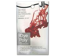 Jacquard iDye Poly Fabric Dye Crimson for Natural, Synthetic, Polyester and Blended Textile Fibres 14g No Mess Packet
