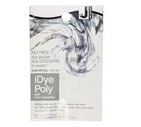 Jacquard iDye Poly Fabric Dye Gun Metal Grey for Natural, Synthetic, Polyester and Blended Textile Fibres 14g No Mess Packet