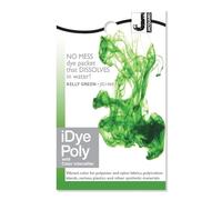 Jacquard iDye Poly Fabric Dye Kelly Green for Natural, Synthetic, Polyester and Blended Textile Fibres 14g No Mess Packet