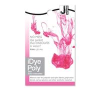 Jacquard iDye Poly Fabric Dye Pink for Natural, Synthetic, Polyester and Blended Textile Fibres 14g No Mess Packet
