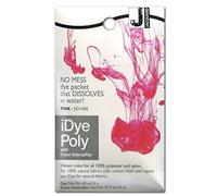 Jacquard iDye Poly Fabric Dye Pink for Natural, Synthetic, Polyester and Blended Textile Fibres 14g No Mess Packet