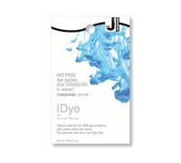 Jacquard iDye Turquoise Fabric Colour for Natural Fibres Like Cotton and Silk, Simple Washing Machine Soluble Packet for Garment Projects, Textiles, 14g