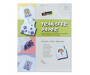 Jacquard Iron On Transfer Paper for Light Fabrics, Printable Heat Sheets for DIY T-Shirts and Custom Clothing, Inkjet Compatible Craft Vinyl for Personalised Designs, 3 Pack