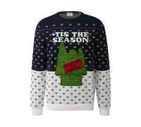 Jacquard Knit Christmas Pattern Jumper s.Oliver Bleu 4XL