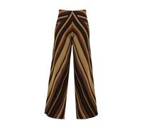 Jacquard Knit Trousers - female - Akep - Wide Trousers - Multicolor - M - Trousers M