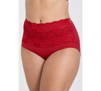 Miss Mary of Sweden Jacquard & Lace Womens Shaping High Waist Panty Girdle Red