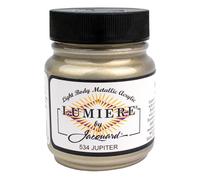 Jacquard Lumiere 2.25oz Metallic Fabric Paint Jupiter - Metallic Acrylic Paint for Fabric, Wood, Ceramic, Metal - Lightfast & Vibrant