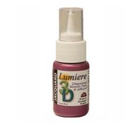 Jacquard Lumiere 3D Metallic Glue Paint Adhesive Burgundy 1 fl oz 30ml