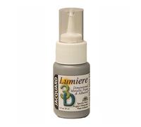Jacquard Lumiere 3D Metallic Glue Paint Adhesive Sparkle Silver 1 fl oz 30ml