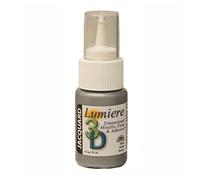 Jacquard Lumiere 3D Metallic Paint Adhesive, Dimensional Fabric Glue for Textile Embellishment and Craft Art Supplies, Mixed Media Projects, Steel Grey, 30ml (1 fl oz)