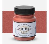 Jacquard : Lumiere : Acrylic Paint : 2.25oz : 66ml : #533 Rose Gold