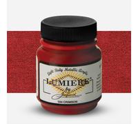 Jacquard Products 2.25 oz Lumiere Metallic Acrylic Paint, Crimson