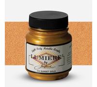 Jacquard Products 2.25 oz Lumiere Metallic Acrylic Paint, Sunset Gold