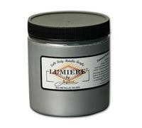 Jacquard Lumiere Fabric Color 8 oz Jar - Metallic Silver