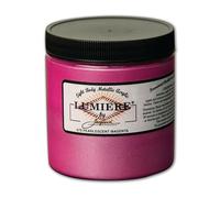 Jacquard Lumiere Fabric Color 8 oz Jar - Pearlescent Magenta