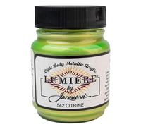 Jacquard Lumiere JAC1542 Citrine Metallic Acrylic Paint, 2.25 oz