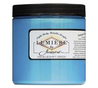 Jacquard Lumiere Metallic Acrylic Paint 8oz-Blueshift Green
