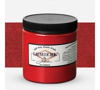 Jacquard : Lumiere : Metallic & Pearlescent Acrylic Paint : 8oz : 240ml : #544 Crimson