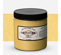 Jacquard : Lumiere : Metallic & Pearlescent Acrylic Paint : 8oz : 240ml : #553 Brass