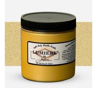 Jacquard Lumiere Fabric Color - 8 oz Jar - Metallic Gold by Jacquard