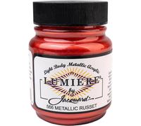 Jacquard Lumiere Russet Metallic Acrylic Paint for Fabric, Leather and Wood, Op