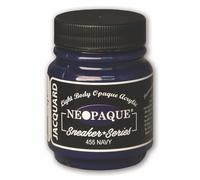 Sneaker Series Neopaque Paint by Jacquard, Highly Pigmented, Flexible and Soft, for Use on a Variety of Surfaces, 2.25 Ounces, Navy