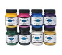 Jacquard Neopaque Acrylic Paint Set with High Opaque Coverage for Fabric and Leather, Water-Based Non-Toxic Artist Colours for Mixed Media, 8 Pack 2.25 oz Bottles