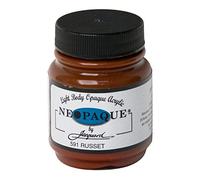 Jacquard Neopaque Russet Acrylic Paint Covering Fabric, Leather, Wood and Canvas, Opaque Water Based Artist Colour for Mixed Media Crafts, Non Toxic Formula, 2.25 oz Bottle