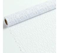 Jacquard Net Mesh Flower Bouquet Wrapping Paper - Elegant Openwork Design for Present Wrapping and Floral Arrangements