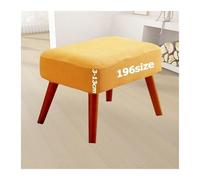 Jacquard Ottoman Footstool Cover Slipcover for Square Rectangle Round Small Large Stretch Fit Bar Footrest Foot Stool Protector Covers with Elastic Bottom Rectangular Customizable(2003,35 x 45 cm)