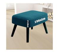 Jacquard Ottoman Footstool Cover Slipcover for Square Rectangle Round Small Large Stretch Fit Bar Footrest Foot Stool Protector Covers with Elastic Bottom Rectangular Customizable(2004,35 x 75 cm)